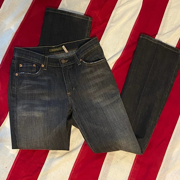 David Kahn Womens Size 2 Straight Leg Distressed Gray Jeans - Picture 2 of 5